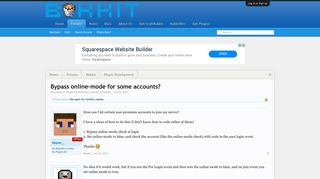 
                            6. Bypass online-mode for some accounts? | Bukkit Forums