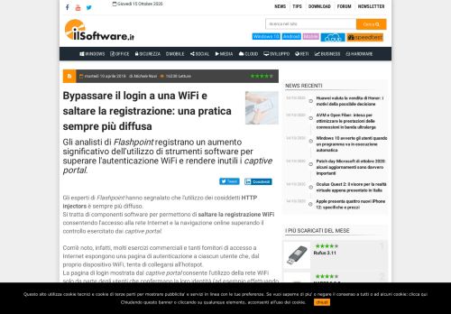 
                            8. Bypassare il login a una WiFi e saltare la registrazione: una pratica ...