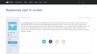 
                            11. Bypassing sign in screen | DJI FORUM