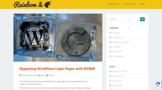 
                            3. Bypassing WordPress Login Pages with WPBiff - Gabor Szathmari