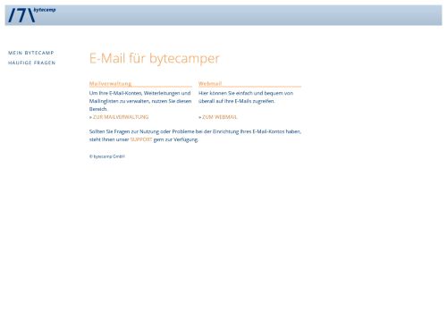 
                            2. bytecamp.net - E-MAIL