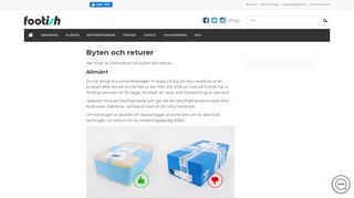 
                            13. Byten och returer - Footish