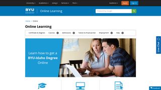 
                            12. BYU-Idaho Online Learning