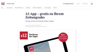 
                            8. BZ Berner Zeitung - 12-App – gratis zu Ihrem Zeitungsabo