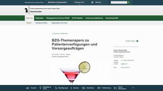 
                            3. BZG-Themenapero zu Patientenverfügungen und ... - Hochschulen