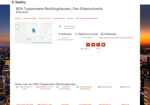 
                            9. ▷ BZH Tupperware Recklinghausen, Oer-Erkenschwick, Branchen ...