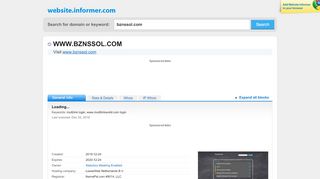 
                            4. bznssol.com at Website Informer. Visit Bznssol.