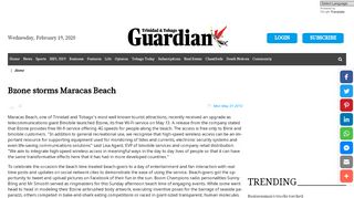 
                            4. Bzone storms Maracas Beach - Trinidad Guardian