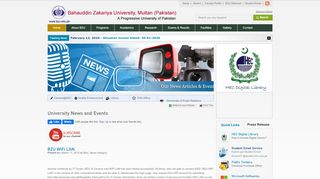 
                            1. BZU WiFi LAN - News and Events - Bahauddin Zakariya ...