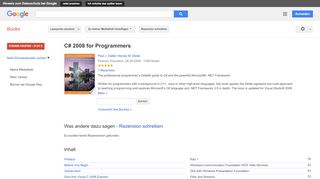 
                            6. C# 2008 for Programmers - Google Books-Ergebnisseite