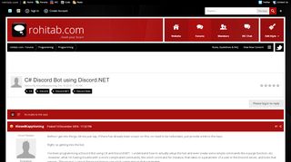 
                            13. C# Discord Bot using Discord.NET - Programming - rohitab.com - Forums