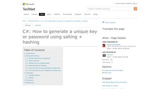 
                            5. C#: How to generate a unique key or password using salting + ...