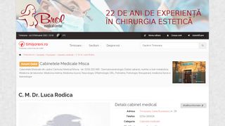 
                            6. C. M. Dr. Luca Rodica - Harta < Cabinete medicale < Timisoreni.ro