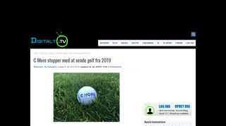 
                            12. C More stopper med at sende golf fra 2019 : DIGITALT.TV