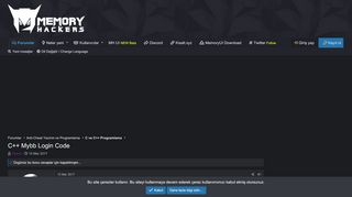 
                            4. C++ Mybb Login Code | MemoryHackers
