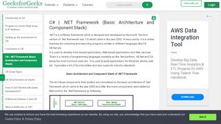 
                            5. C# | .NET Framework (Basic Architecture and Component Stack ...