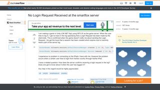 
                            8. c# - No Login Request Received at the smartfox server - Stack Overflow
