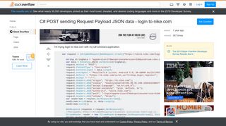 
                            6. C# POST sending Request Payload JSON data - login to nike.com ...