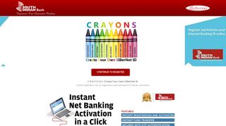 
                            10. C R A Y O N S- Create Your Own SIBerNet ID ... - South Indian Bank