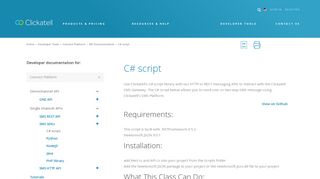 
                            12. C# script - Clickatell