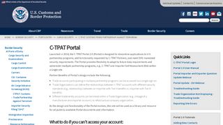 
                            2. C-TPAT Portal | U.S. Customs and Border Protection - CBP