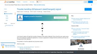 
                            11. c++ - Trouble handling QClipboard::dataChanged() signal - Stack ...