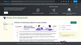 
                            10. c# - Unity3d not allowing endpoint to save cookies - Game ...