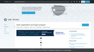 
                            1. c++ - User registration and login program - Code Review Stack Exchange