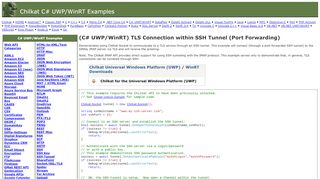 
                            3. C# UWP/WinRT TLS Connection within SSH Tunnel (Port Forwarding)