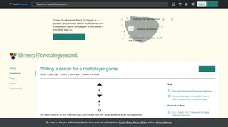 
                            1. c++ - Writing a server for a multiplayer game - Game Development ...