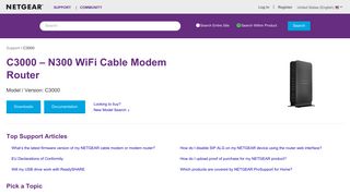 
                            4. C3000 | Product | Support | NETGEAR