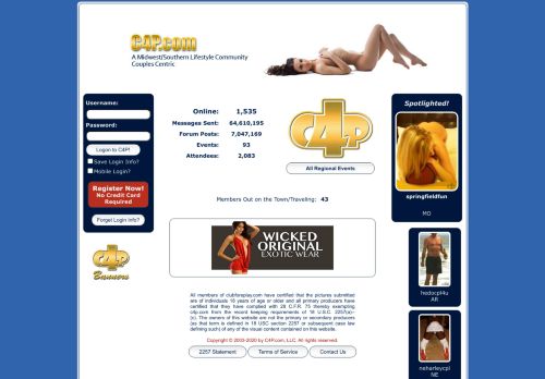 
                            12. C4P.com - An Online Community for Swingers.