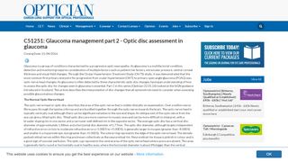 
                            4. C51251: Glaucoma management part 2 - Optic disc ... - - Optician