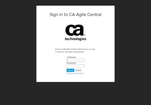 
                            7. CA Agile Central Login - Flowdock