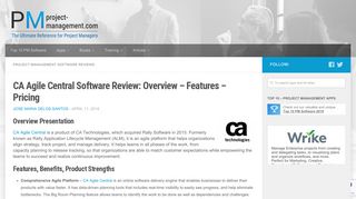 
                            5. CA Agile Central Software Review: Overview – Features – Pricing