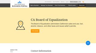 
                            9. CA Board of Equalization | SF Business Portal