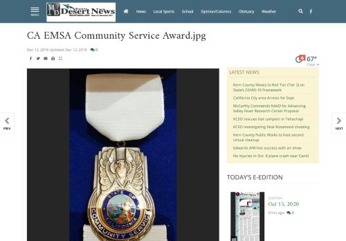 
                            12. CA EMSA Community Service Award.jpg | News | desertnews.com