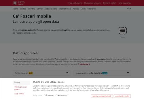 
                            12. Ca' Foscari mobile: Università Ca' Foscari Venezia
