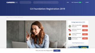 
                            5. CA Foundation Registration 2019 (Application Form)