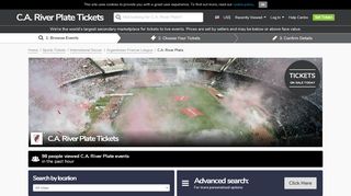 
                            7. C.A. River Plate Tickets | Buy or Sell Tickets for C.A. River Plate 2019 ...