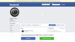 
                            4. CABAL Online - Europe - Strona główna | Facebook
