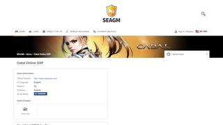 
                            11. Cabal Online GSP - Buy Alz and Prepaid Card | SEA Gamer Mall
