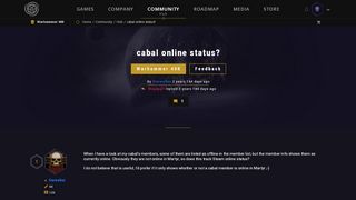 
                            13. cabal online status? - Community - NeocoreGames
