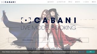 
                            1. CABANI | LIVE MODEL BOOKING
