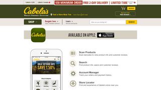 
                            9. Cabela's Mobile App & App Center : Cabela's