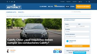 
                            5. Cabify Chile: ¿cómo ser conductor Cabify? - Autofact