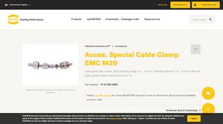 
                            11. Cable glands Acces. Special Cable Clamp EMC M20 19 62 000 5080