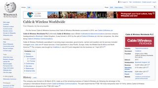 
                            11. Cable & Wireless Worldwide - Wikipedia