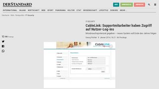 
                            10. CableLink: Supportmitarbeiter haben Zugriff auf Nutzer-Log-ins - IT ...
