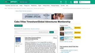 
                            7. Cabo Villas Timeshare/Global Adventures Membership - Cabo San ...